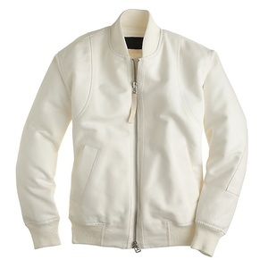 J.crew collection cotton padded bomber jacket